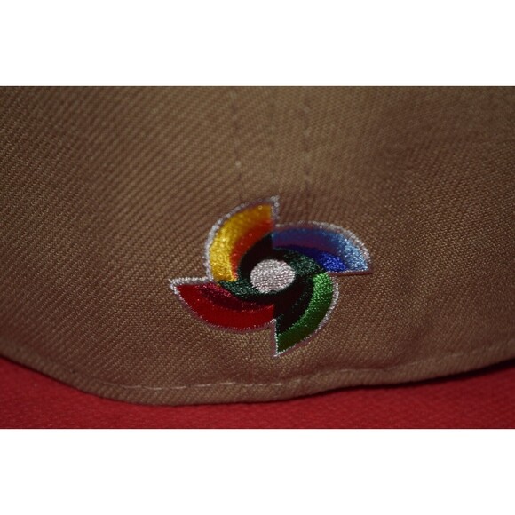 New Era Mexico WBC Baseball Hat Gold Mocha 59Fifty RARE STYLE NPB LMB MLB LMP - Picture 5 of 9